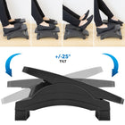 Mount-It! Dual Pedal Ergonomic Footrest - Black-Height Adjustment Levels: 4.1" and 5.1"