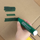 Pentel Permanent Marker - Extra Bold Chisel Tip - Green Ink - 6 Pack-Robust aluminium barrel