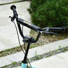 Aosom Youth Kick Scooter with 12'' Inflatable Rubber Wheel - Blue-Material: Steel, Aluminum Alloy, Rubber 