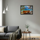 Banff National Park - Framed Canvas - 31" x 22"-Ready to hang - arrives fully assembled