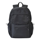 Club Rochelier Large Multi Pocket Backpack - Black-Interior padded laptop compartment with Velcro fastening