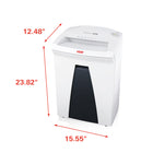 HSM Securio B24 HS L6 Cross-Cut Shredder, Shreds up to 8 Sheets Capacity-Energy Management Control System EcoSmart: Particularly low power consumption of 0.1 watt in standby mode