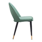 Zuo Menlo Dining Chair - Green - Set of 2-3 year limited warranty