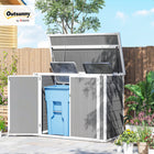 Outsunny 41 Cu. Ft. Outdoor Storage Shed-Pneumatic lifting lid for easy opening and closing

