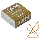 JAM Paper Colourful Butterfly Clips - Gold - 15 Pack-Colour: Gold Butterfly Paper Clip