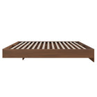 Nexera Platform Bed Frame - Queen Size - Walnut-Designed and made in Canada with CARB II/FSC Certified particle board and MDF materials.  Ships in 24-48H from order date. Assembly required