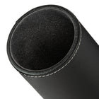 Gry Mattr Vegan Leather Pen Cup - Black-Ideal for holding pens, pencils, and other desk essentials.