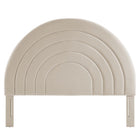 Modway Solana Arched Performance Velvet Queen Headboard - Almond-Assembly Required