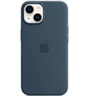 Apple iPhone 14 Silicone Case with Magsafe - Storm Blue-For use with iPhone 14