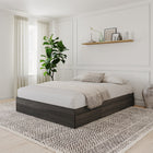 Nexera 3-Drawer Storage Bed Frame - Full Size - Bark Grey-6