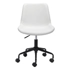 Zuo Byron Office Chair - White-Plush and durable faux leather fabric