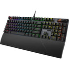 ASUS ROG Strix Scope II Wired Gaming Keyboard with ROG NX Snow Linear Mechanical switches - Black-F1-F5 keys are pre-programmed as hotkeys for Xbox Game Bar and recording