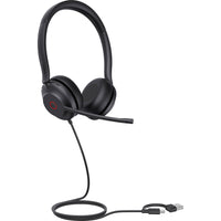 Yealink UH35 Dual UC USB-C/USB-A Wired Headset - UC-The dual-microphone system, enhanced by Acoustic Shield Technology