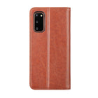 General Supply Goods + Co PU Leather Case with Hand strap for Samsung S20 - Brown-Brown Vegan Leather