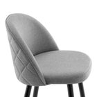 Modway Cordial Fabric Bar Stools - Light Gray - Set of 2-9