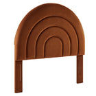 Modway Solana Arched Performance Velvet Twin Headboard - Rust-Stain-Resistant Performance Velvet Upholstery