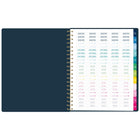 AT-A-GLANCE 2027 Emily Ley Simplified Large Weekly/ Monthly Planner - 11-1/4" H x 9" W - Berry Floral - Bilingual-Durable poly cover features the colourful Happy Stripe design highlighted by a gold foil-bordered date badge