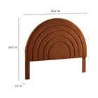 Modway Solana Arched Performance Velvet Full Headboard - Rust-6