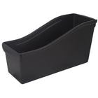 Storex Large Book Bin - Black - 6 Pack-Sides of bins connect together for safe storage
