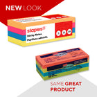 Staples Stickies Brights Notes - 1-3/8" x 1-7/8"-12/pack