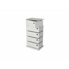 Simply Storage Unit 14.96"W x 10.43"D x 28.35"H - White-Easy assembly