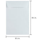 JAM Paper 6.5 x 9.5 Open End Envelopes, White, 200 Pack (1623193g)-Envelope opening: open end