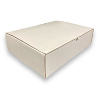 Abbey Literature Mailers - 15-1/8" x 11-1/8" x 4" - White - 50 Pack-Dimensions: 15-1/8" W x 11-1/8" L x 4" H