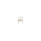 Wishbone AP6108W Accent Chair, White-Features tapered legs and natural paper cord