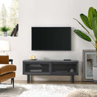 Modway Kurtis 47" TV Stand - Charcoal-MDF and Particleboard