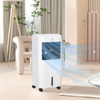 HOMCOM 31" Evaporative Air Cooler with 4 gal Water Tank - White-3 modes: normal, natural, and sleep. 3 speeds 