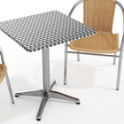Flash Furniture 23.5'' Square Aluminum Indoor-Outdoor Table with 2 Beige Rattan Chairs (TLH-ALUM-24SQ-020BGECHR2-GG)-7