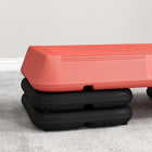 Soozier 3-Level Adjustable Aerobic Stepper-Height adjustable to 3 levels (3.9"/10 cm, 5.9"/5 cm or 7.9"/20 cm), to suit and adapt to all body shapes and types of stride