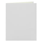 Staples 2 Pocket Portfolio - White - 25 Pack-Includes two horizontal cut out pockets to hold a business card on the front interior pocket