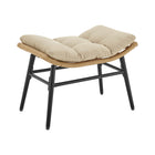 Manhattan Comfort Benson Modern Patio Rocking Chair 6-Piece Set - Cream-30 Day Limited Manufacturer's Warranty