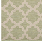 Modway Cerelia Moroccan Trellis Indoor/Outdoor Area Rug - 9 ft W x 12 ft L - Beige/Light Green-High Density / Machine-Woven