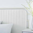 Modway Celine Channel Tufted Performance Velvet Full Platform Bed - White-Assembly Required