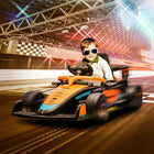 Qaba 12V Electric Car for Kids with Remote Control for 3-5 Years - Orange-Streamlined design and dual motors offer an exciting driving experience 