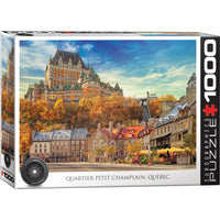 Eurographics Quarteir Petit Champlain, Quebec Puzzle - 1000 Pieces-Recycled board