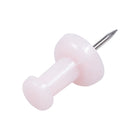 JAM Paper Colourful Push Pins - Baby Pink Pastel - 100 Pack-Used to pin important papers or pictures to Bulletin Boards, Cork Boards, Calendars, and Walls