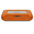 LaCie 2TB Rugged USB-C Portable Hard Drive-Bus powered for mobile workflows