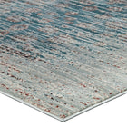 Modway Hesper Distressed Contemporary Floral Lattice Area Rug - 5 ft W x 8 ft L - Teal Beige/Brown-High Density / Machine-Woven