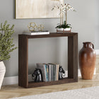 Hudson&Canal Osmond 36"W Console Table - Alder Brown-Finished in wood-look alder brown