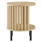 Modway Fortitude Side Table - Oak-Non-marking foot Caps