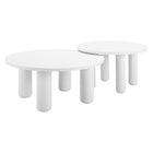 Zuo Ola Coffee Table - White - Set of 2-Colour: White