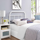 Modway Serena Twin Steel Headboard - White-Strong Tubular Design