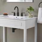 Modway Altura 36" Bathroom Vanity - White-8-Inch Centerset Holes