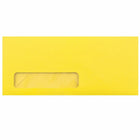 JAM Paper #10 Window Envelopes, 4 1/8 x 9.5, Brite Hue Yellow Recycled, 1000 Pack (5156482B)-Yellow