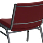 Flash Furniture HERCULES Series Big & Tall Fabric Stack Chair - Burgundy - 2 Pack-Stretcher Bars provide additional support