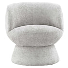 Modway Vesta Chenille Fabric Upholstered Swivel Chair - Dove Grey-Assembly Required
