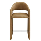 Modway Talia 41" Vegan Leather Bar Stool - Toast-Arrives Fully Assembled